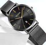 OLEVS Women's Watch Luxury Dress Rose Gold Women Slim Thin Lightweight Watch Stainless Steel Mesh Watches Fashion Waterproof Ladies Wrist Watch Black White Blue Face,Adjustable Bracelet - Image 7